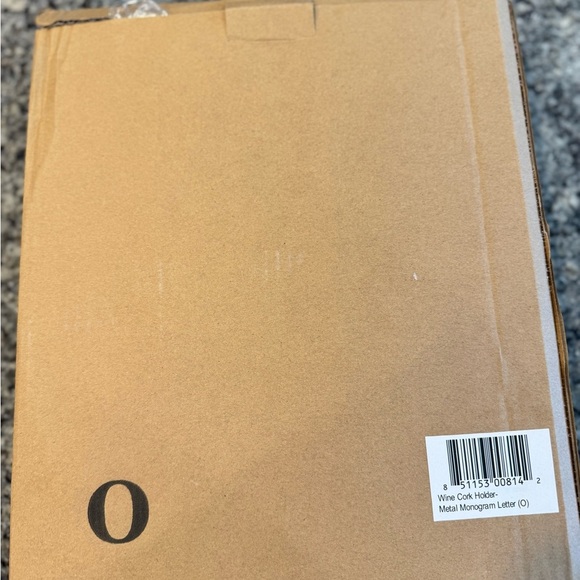 Metal Monogram Letter 'O' - Picture 1 of 3